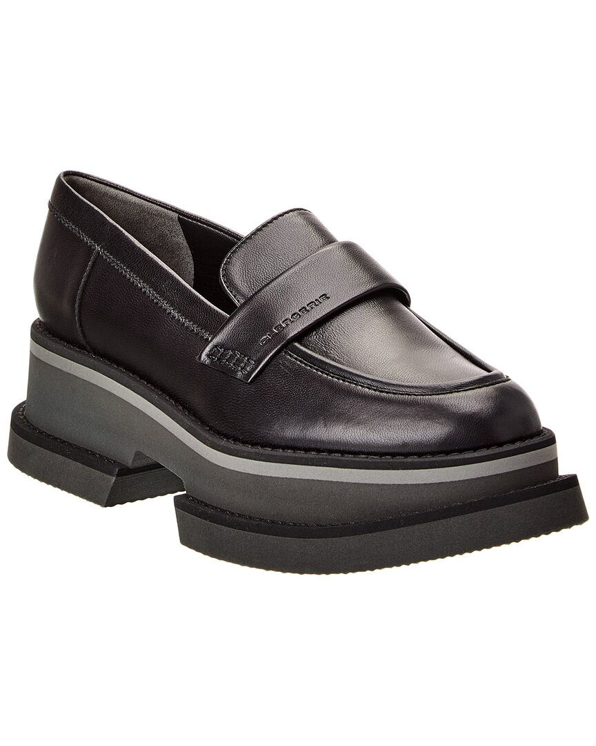 Clergerie Banel Leather Loafer In Black