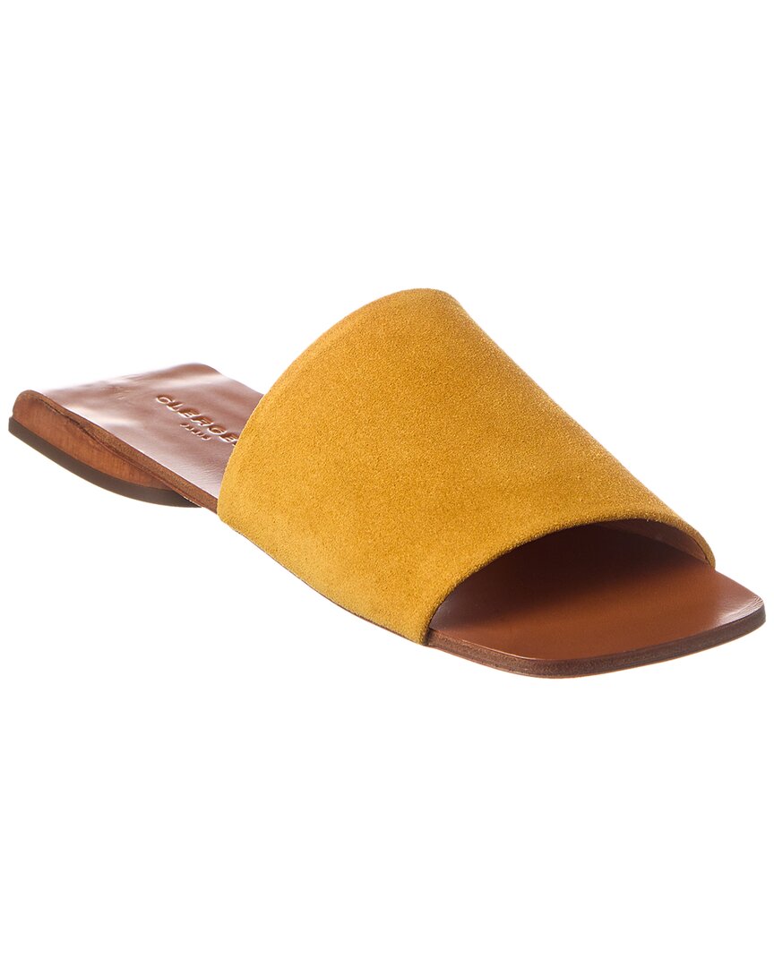 Clergerie Geo Suede Sandal In Brown