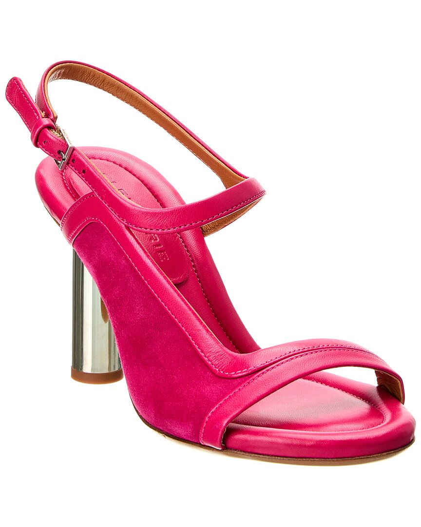 Clergerie Woman Sandals Fuchsia Size 7.5 Lambskin In Pink