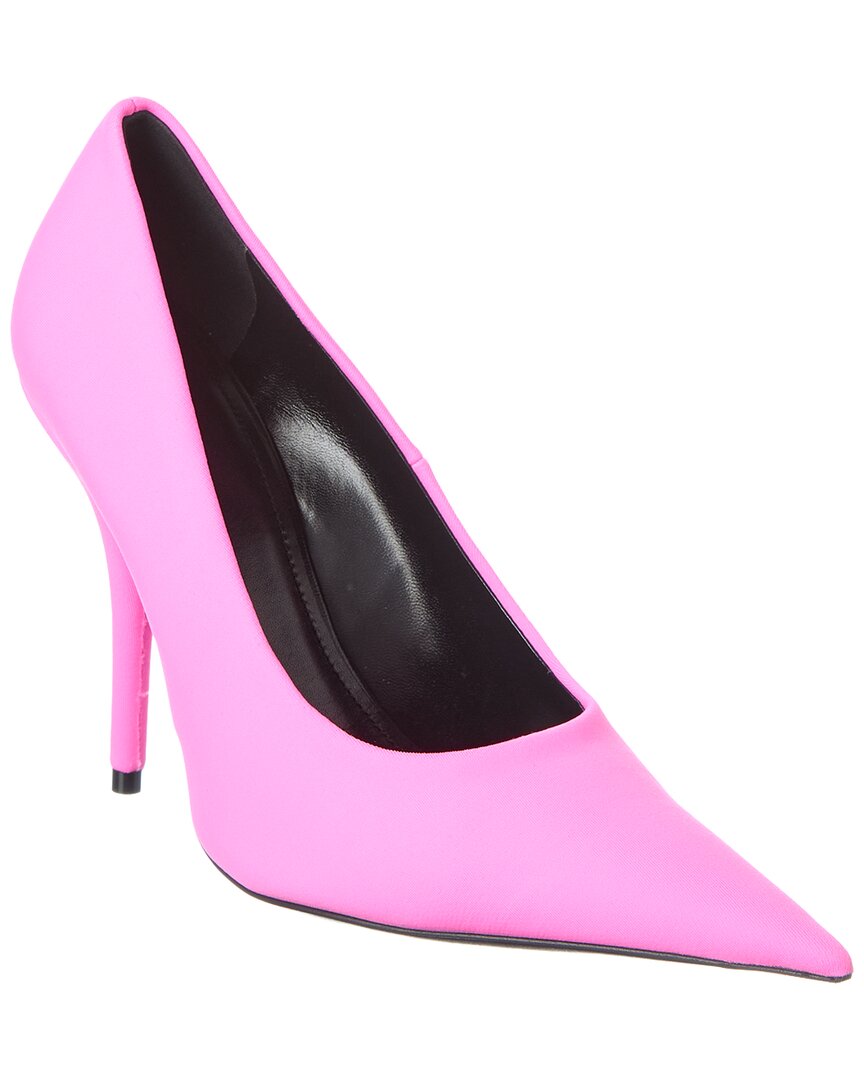 Balenciaga Knife Canvas Pump In Pink