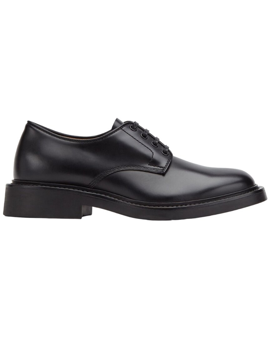 Bottega Veneta Level Lace-up Leather Derby In Black