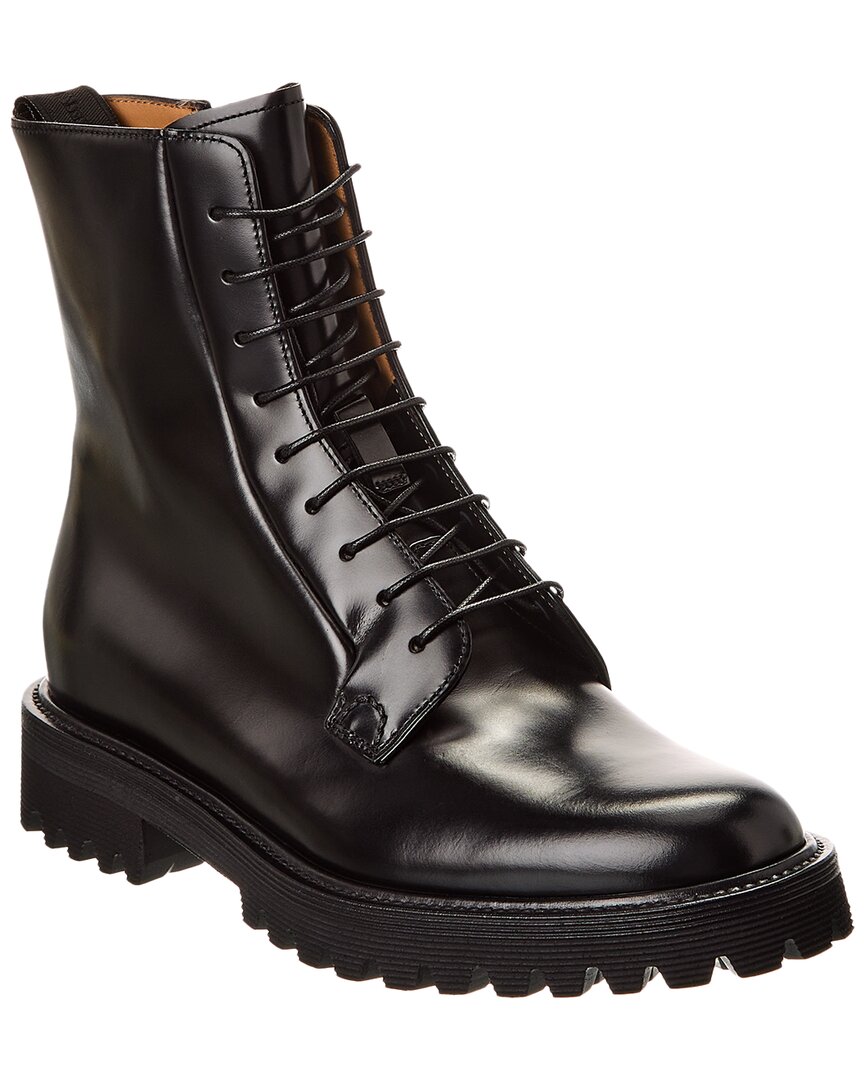 Church's Alexandra Leather Combat Boot In Black