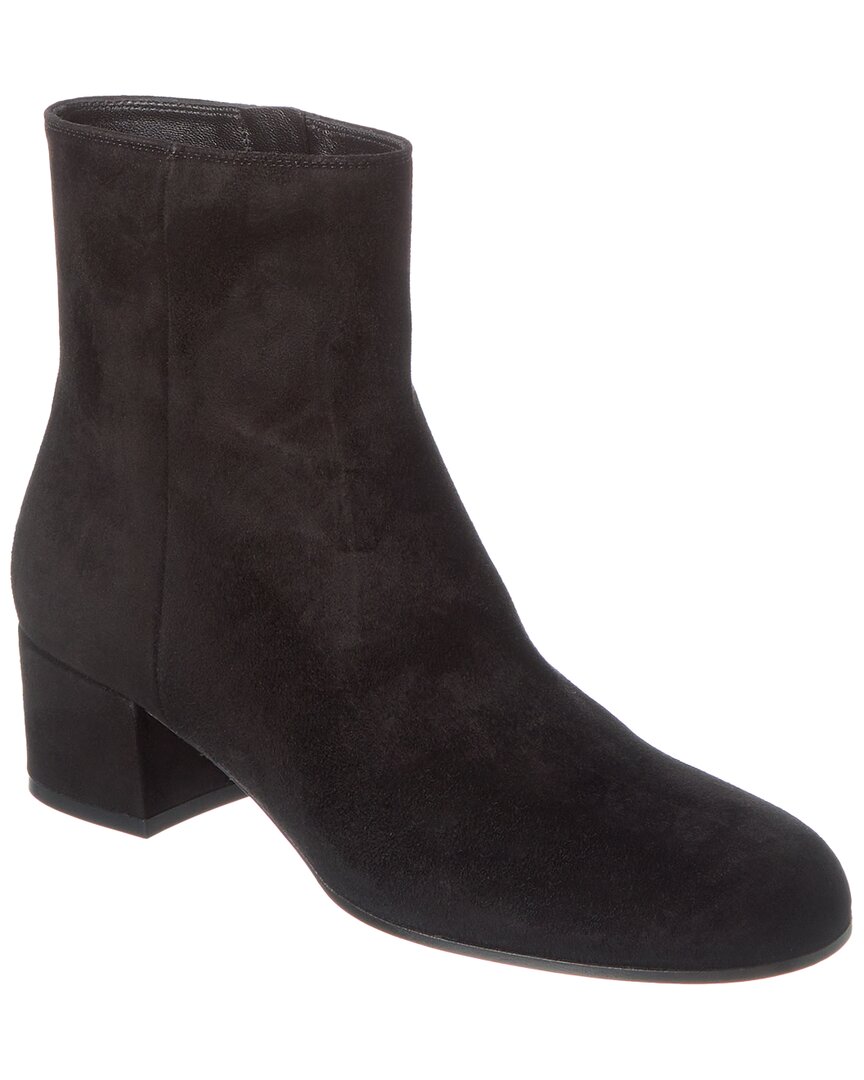 Gianvito Rossi Joelle 45 Suede Boot In Black