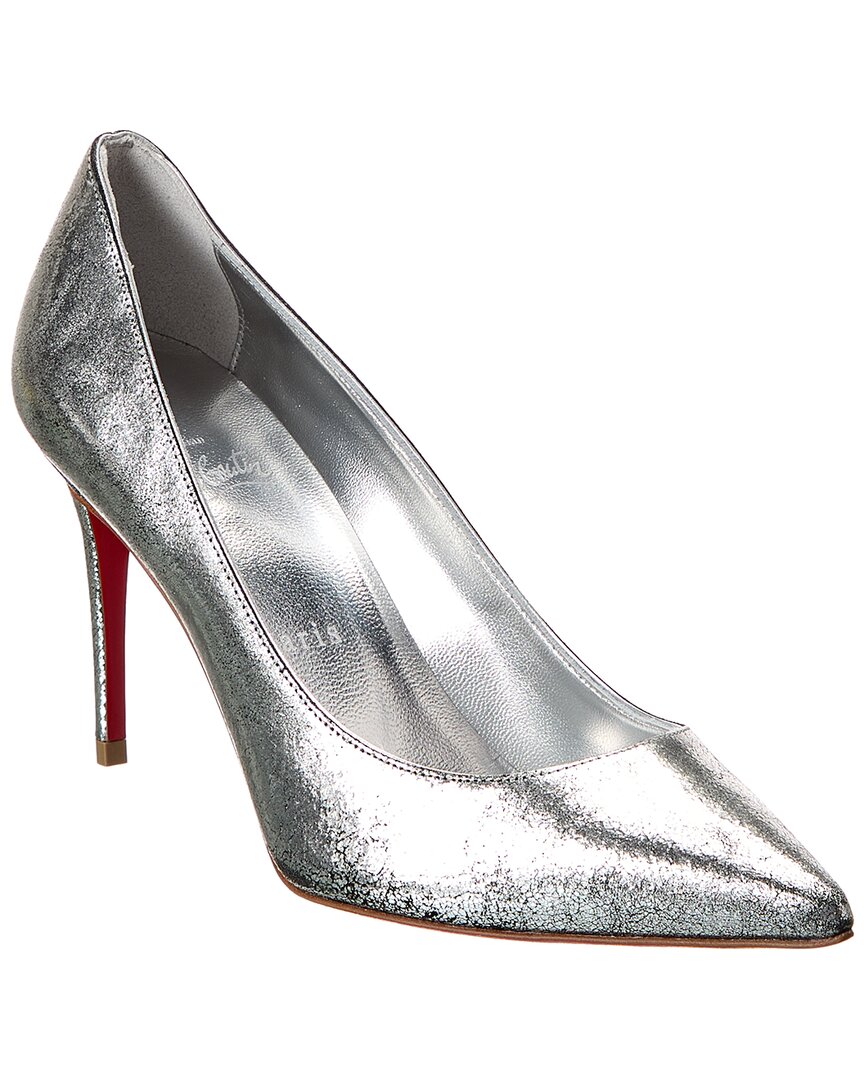 Christian Louboutin Kate 85 Sandals In Silver