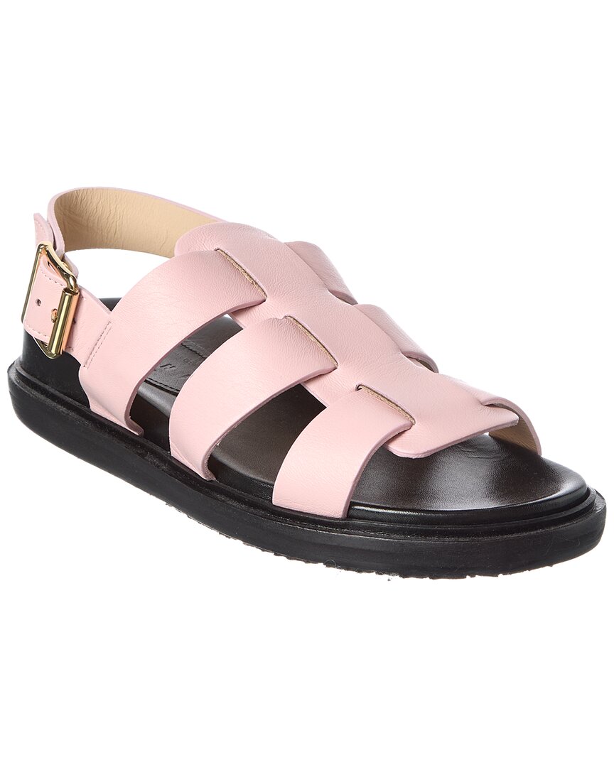 Marni Leather Sandal In Pink