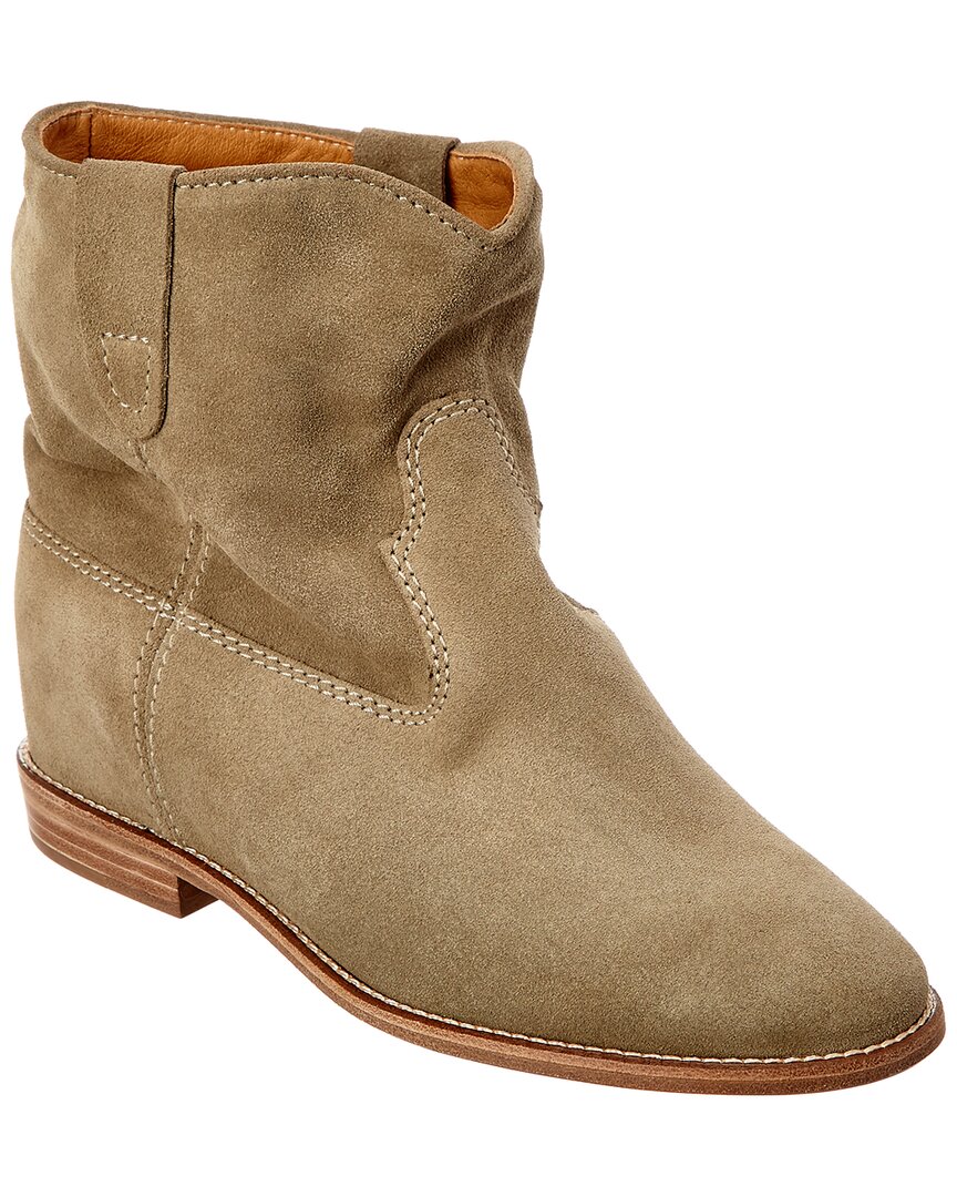 Isabel Marant Crisi Suede Bootie In Brown