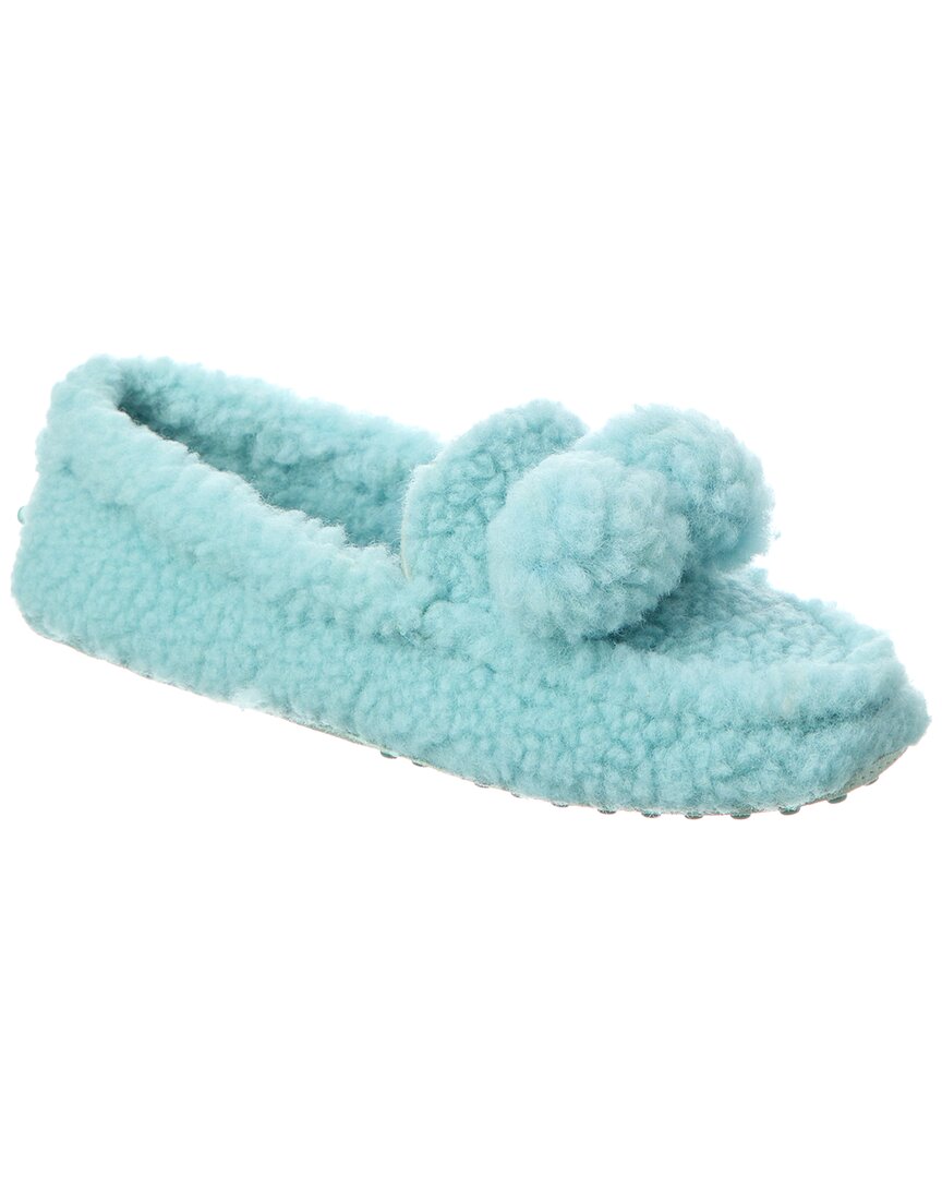 Tod's Shearling Loafer In Blue