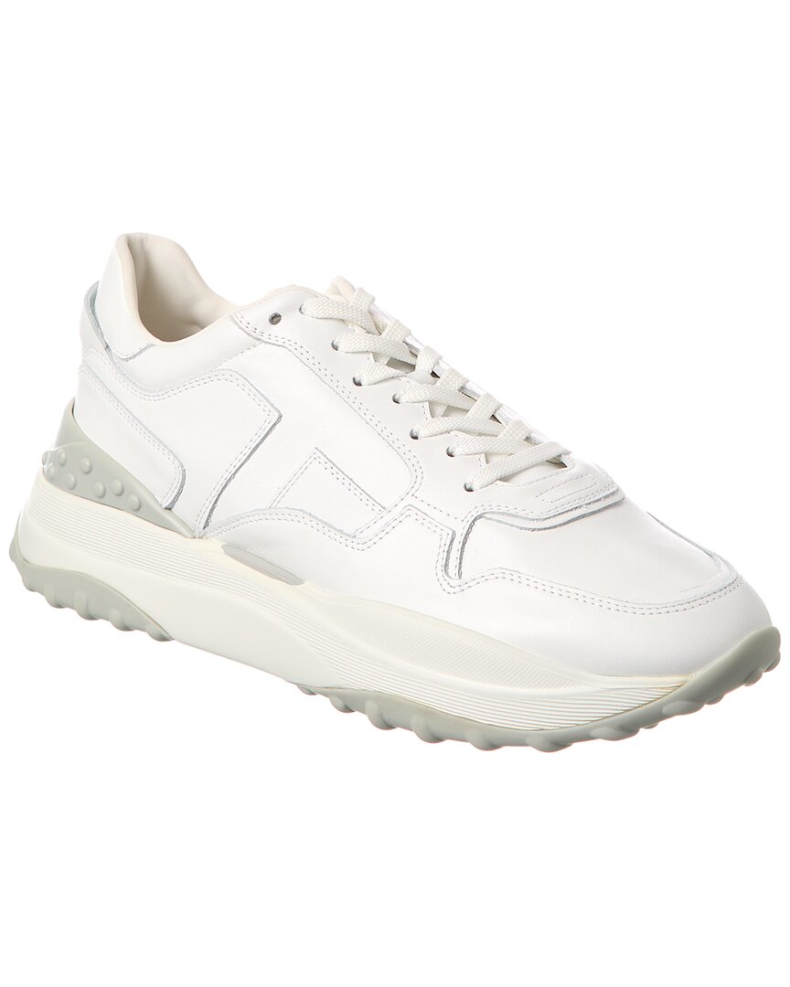 Спортивные кожаные кроссовки Tod S Fondo Женские белые 40