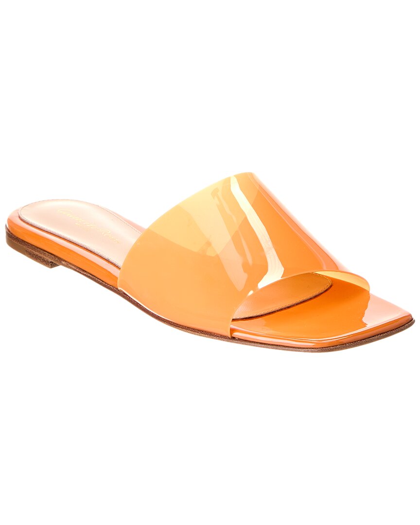 Gianvito Rossi Cosmic Square-toe Sandals In Orange