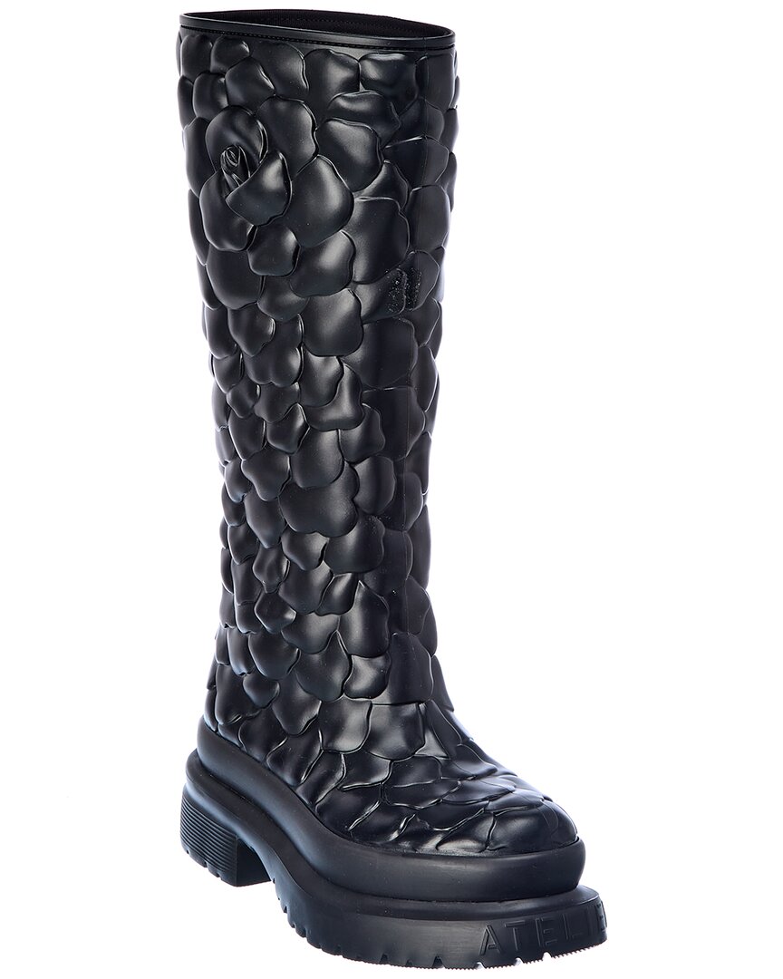 Valentino Atelier 03 Rose Edition Water Resistant Platform Boot In Black