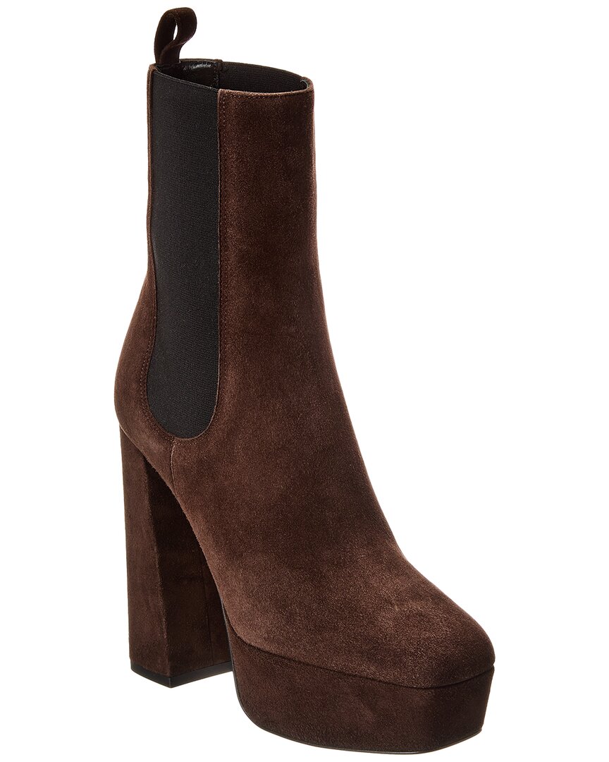 Sergio Rossi Bootie-85 Sr Alicia Platform In Brown