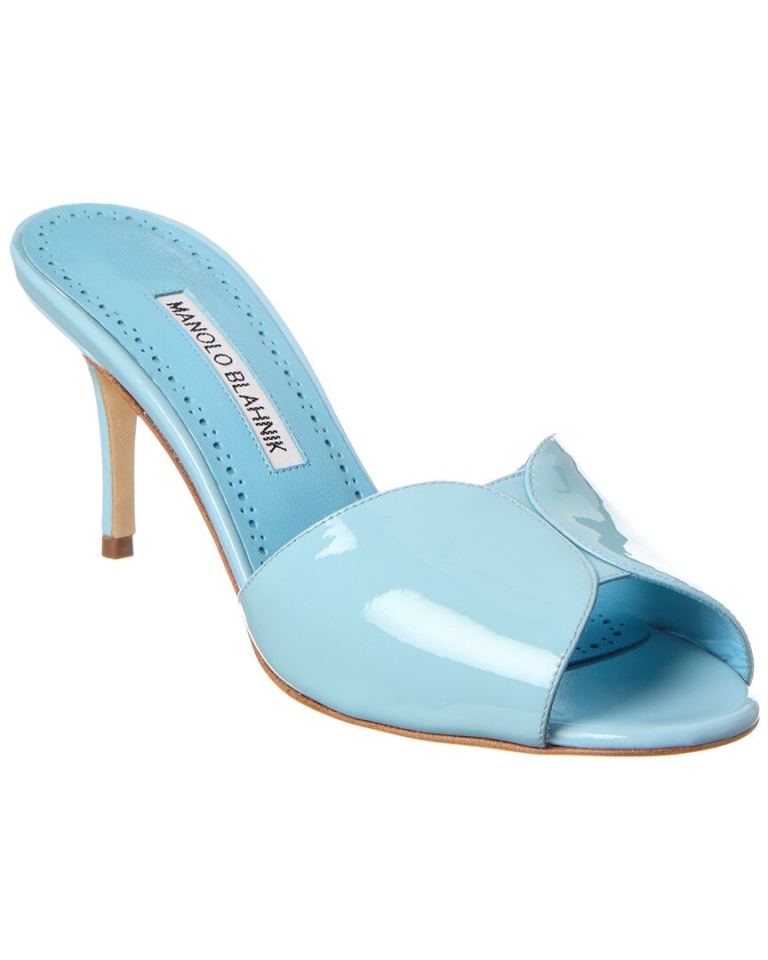 サンダル・ミュール Manolo Blahnik Light blue leather Anista sandals Light blue Chaos 90 satin sandals | MANOLO BLAHNIK | NET-A