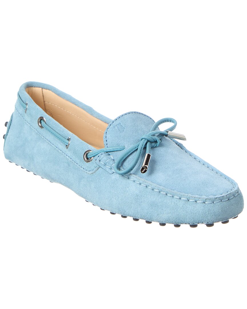 Tod's Suede Loafer In Blue