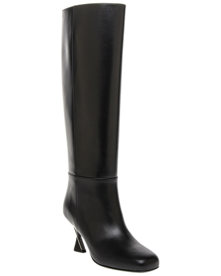 Gucci Interlocking G Leather Boot In Black