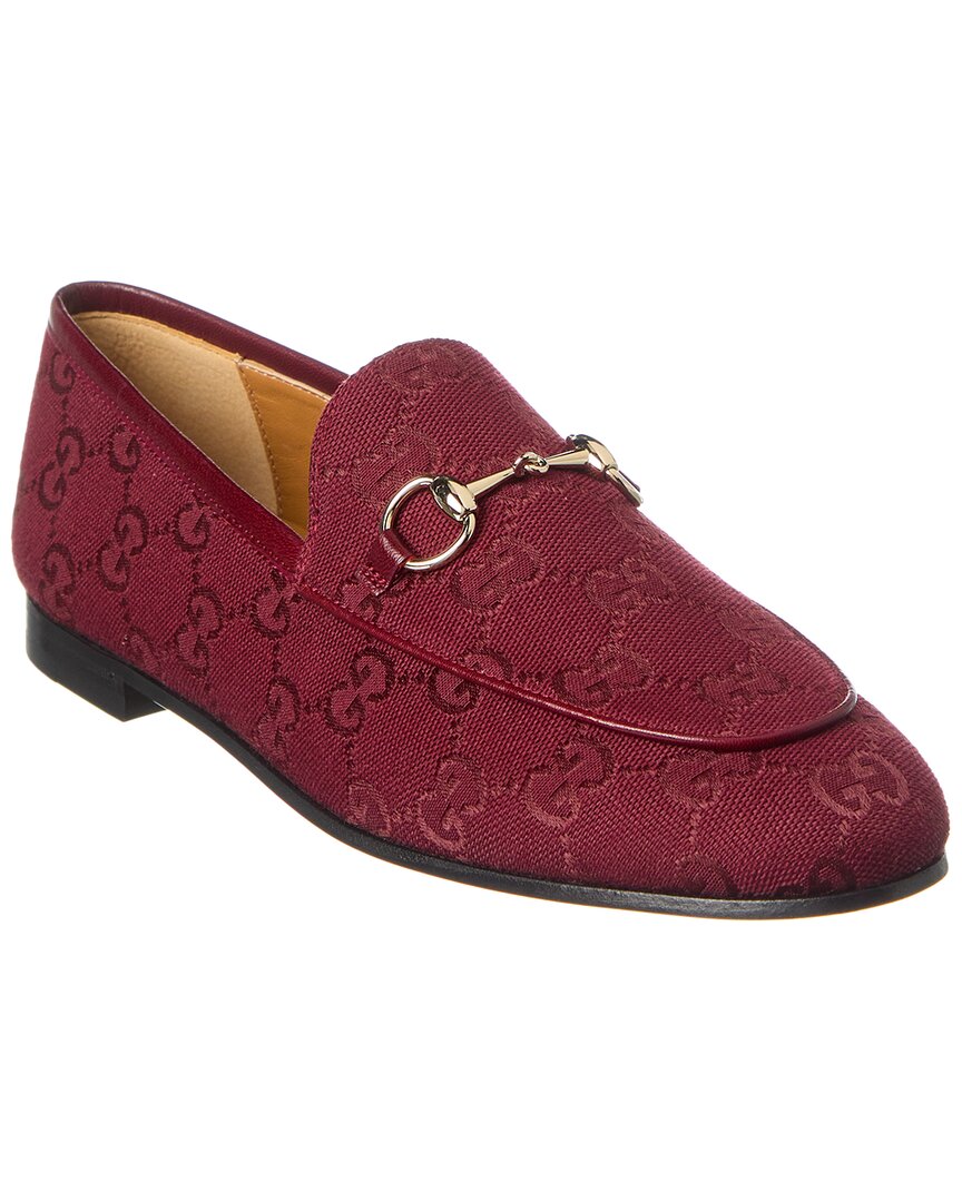 GUCCI GUCCI HORSEBIT GG CANVAS LOAFER