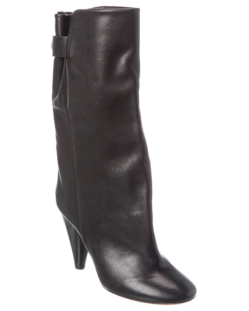 Isabel Marant Lakfee Leather Boot In Black