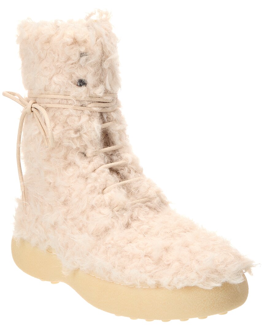 Tod's Gommini Cassetta Leather Boot In White