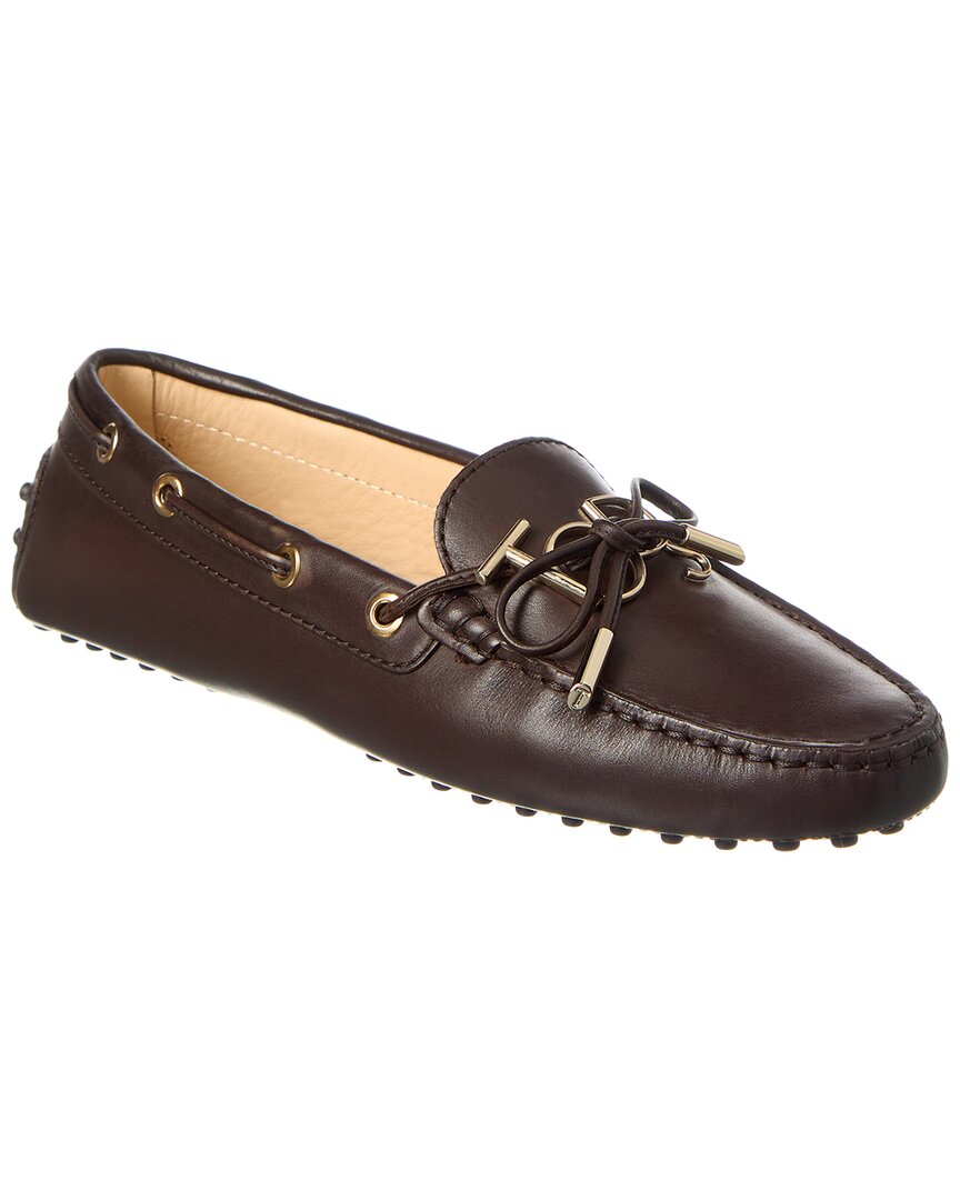 Tod's Leather Loafer In Brown