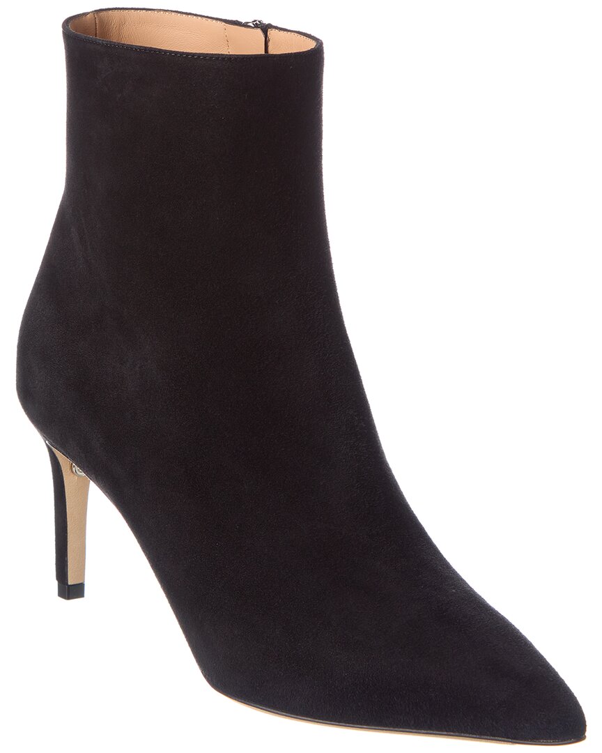 Ferragamo Imogen Suede Bootie In Black