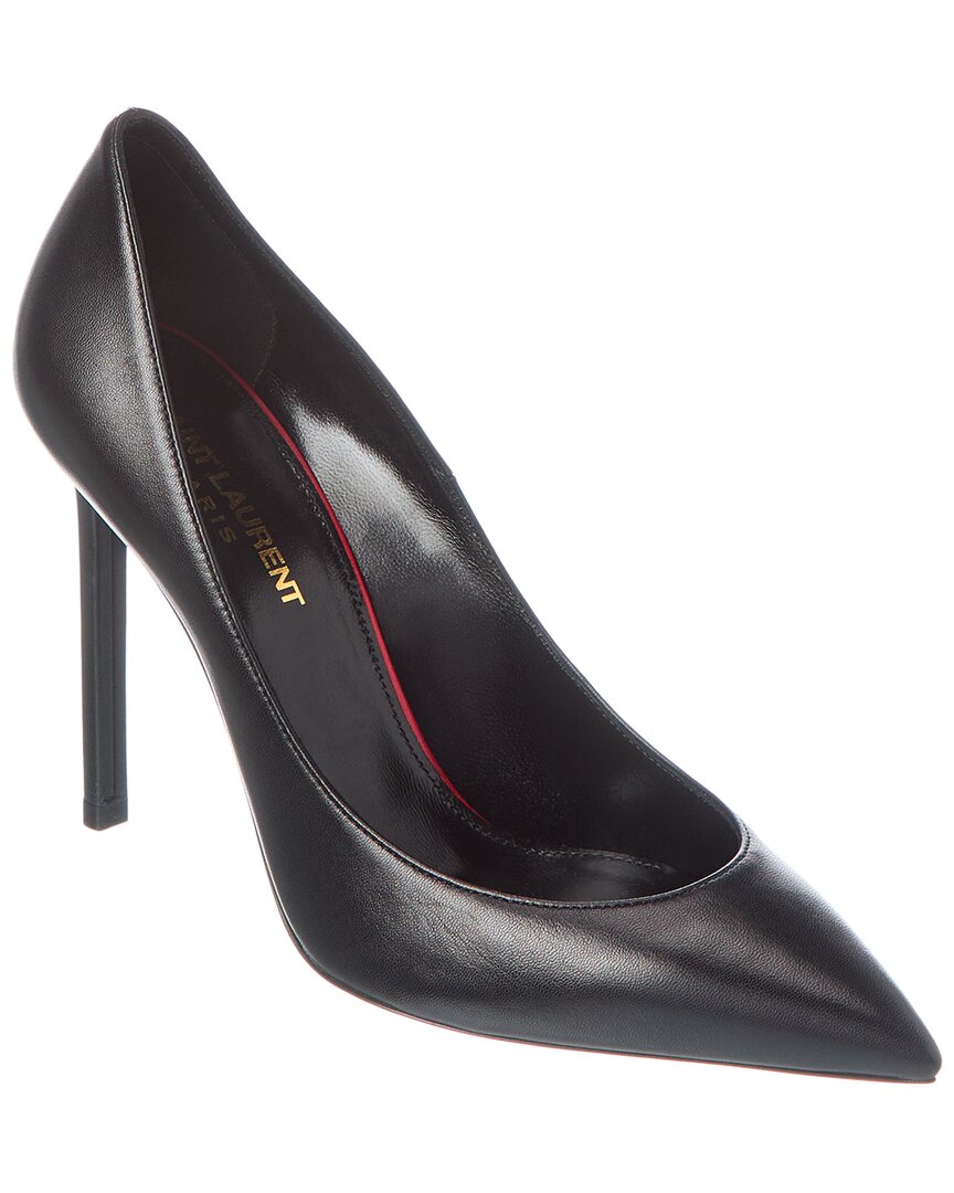 SAINT LAURENT SAINT LAURENT ANJA 105 ESCARPIN LEATHER PUMP