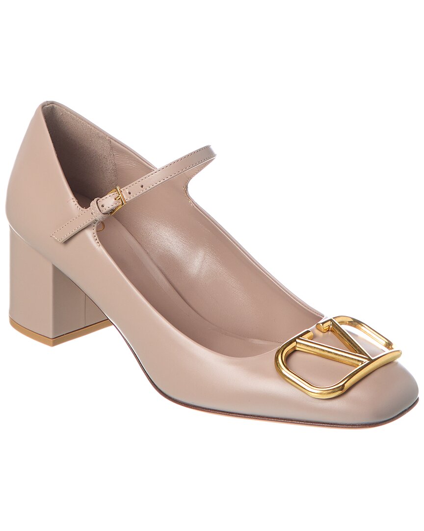 VALENTINO GARAVANI VALENTINO VLOGO 60 SIGNATURE LEATHER PUMP