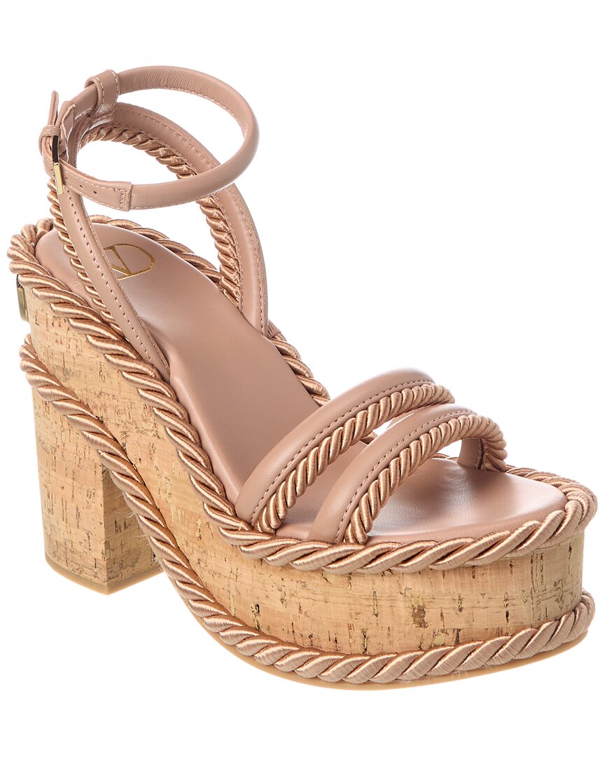 Женские сандалии на платформе Valentino Vlogo 130 из веревки и кожи