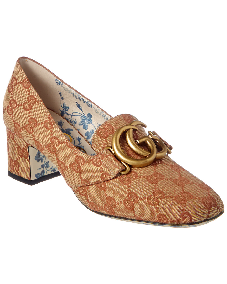 gucci mid heel slide