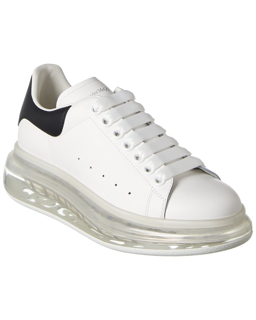 Alexander Mcqueen Oversized Leather Sneaker In White