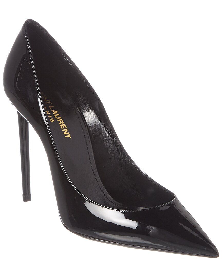 Saint Laurent Zoe 100 Patent Pump In Black