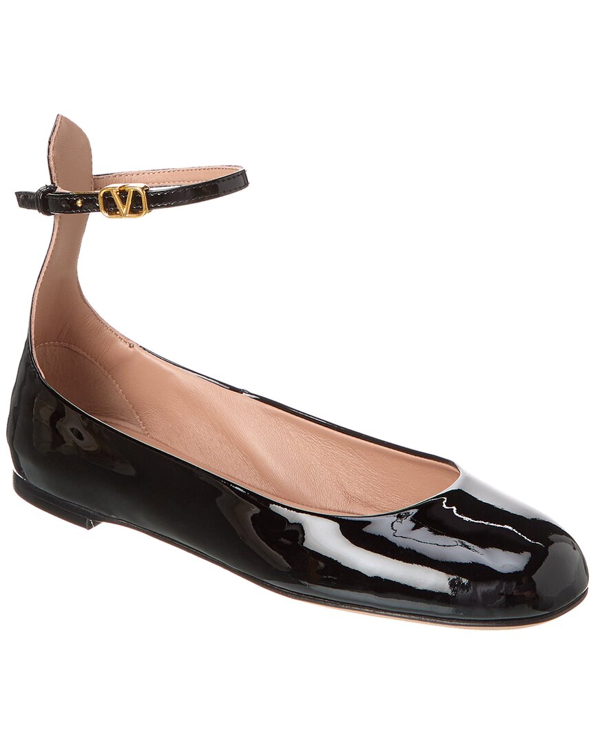 VALENTINO GARAVANI VALENTINO TAN GO PATENT FLAT
