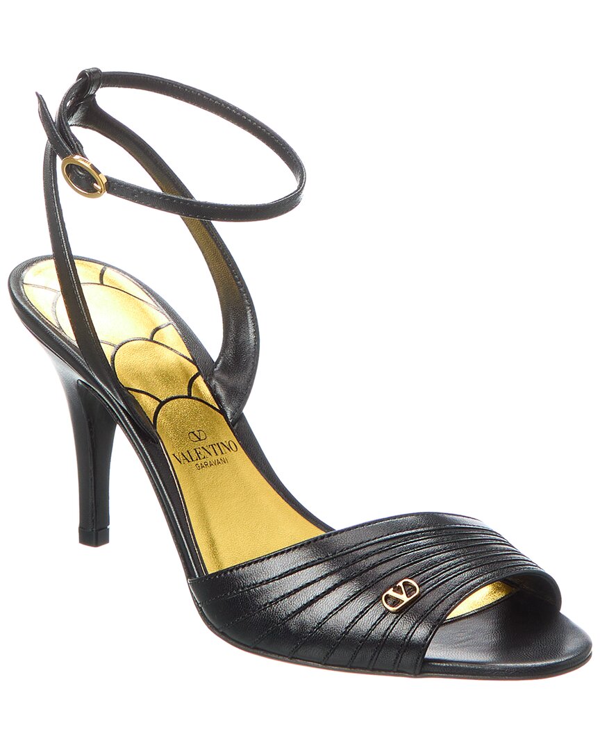 Valentino Ladycrush Mini Sandals With 8.5 Cm Heel In Black