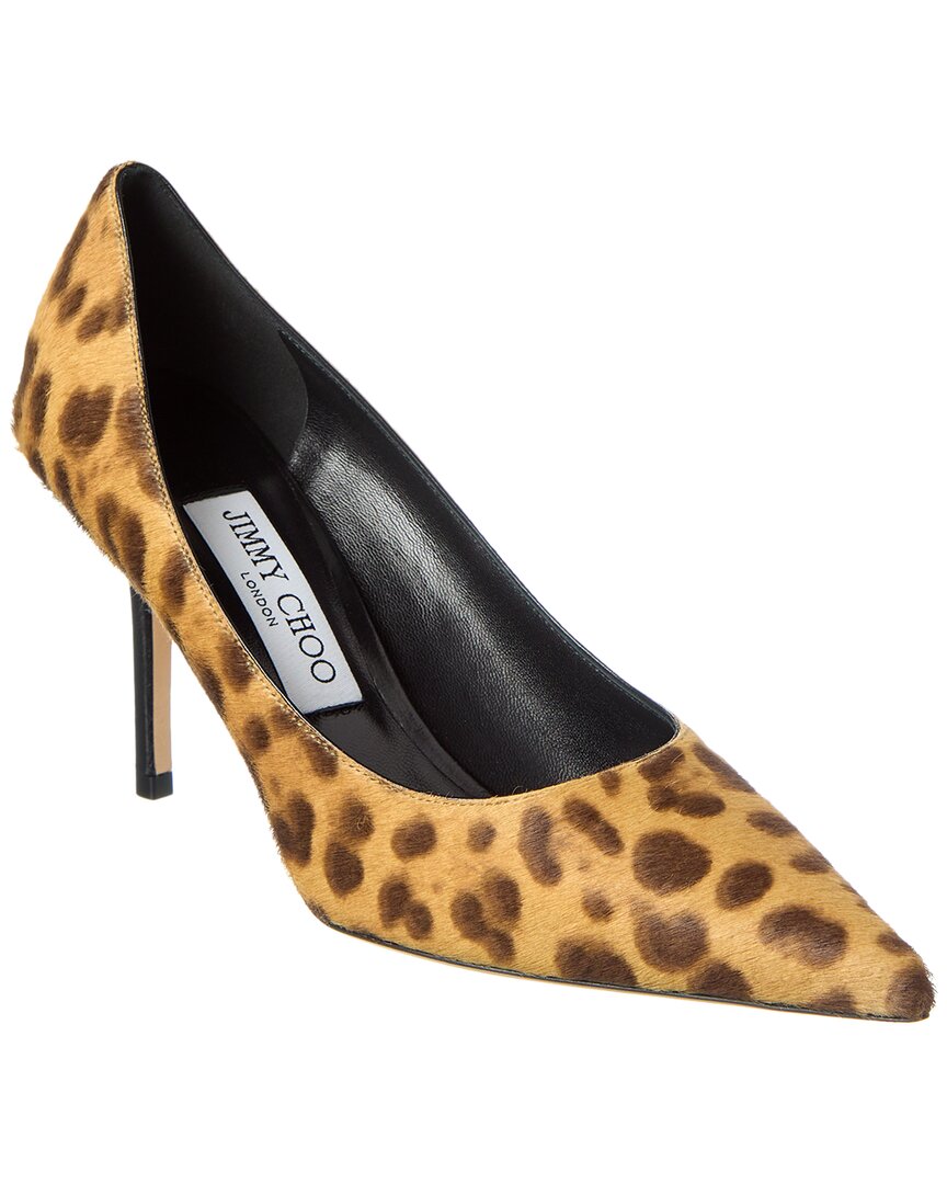 Jimmy Choo Love 85 Haircalf Pump In Brown