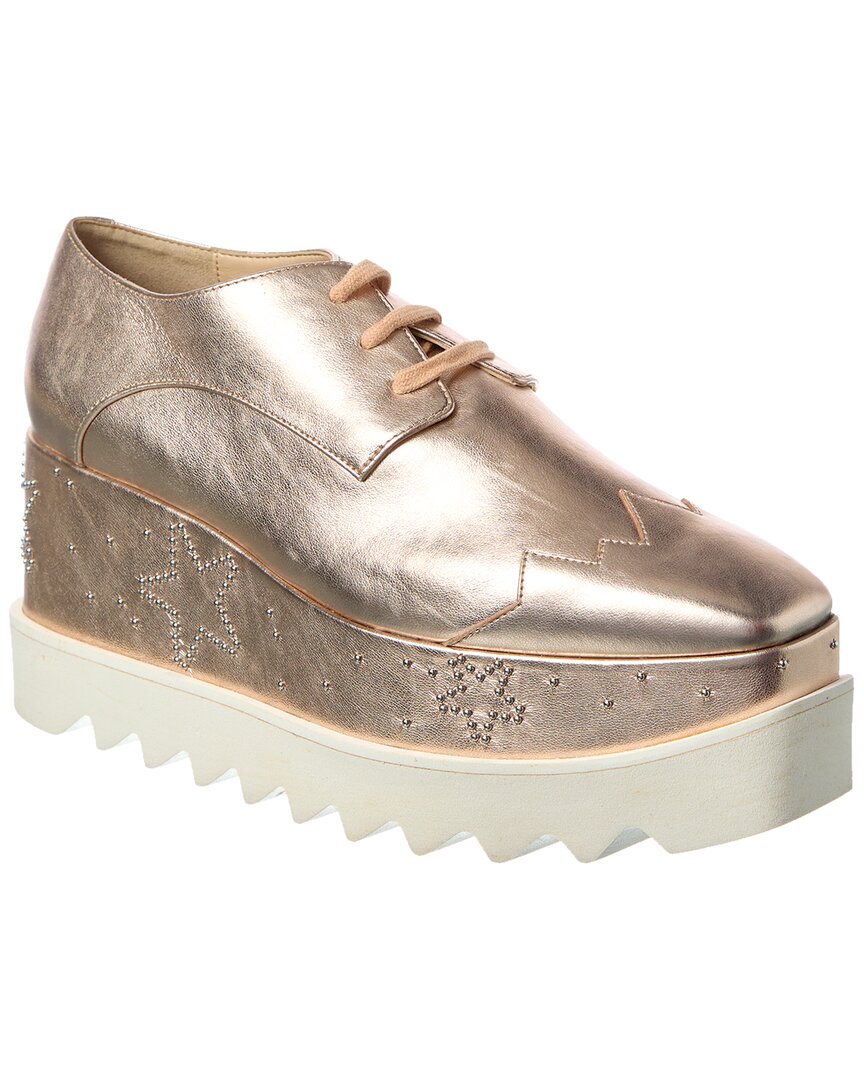 Shop Stella Mccartney Elyse Platform Sneaker In Gold