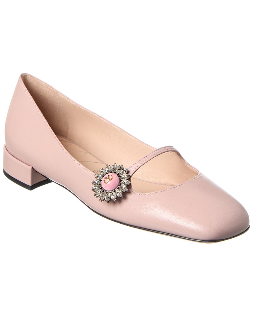 Valentino Garavani Valentino Leather Mary Jane In Pink