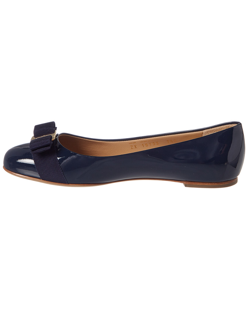 salvatore ferragamo women's varina patent ballet flat