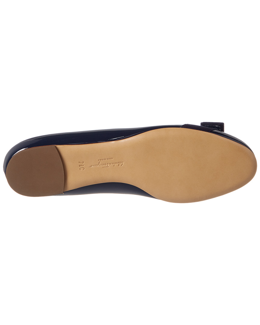 salvatore ferragamo women's varina patent ballet flat