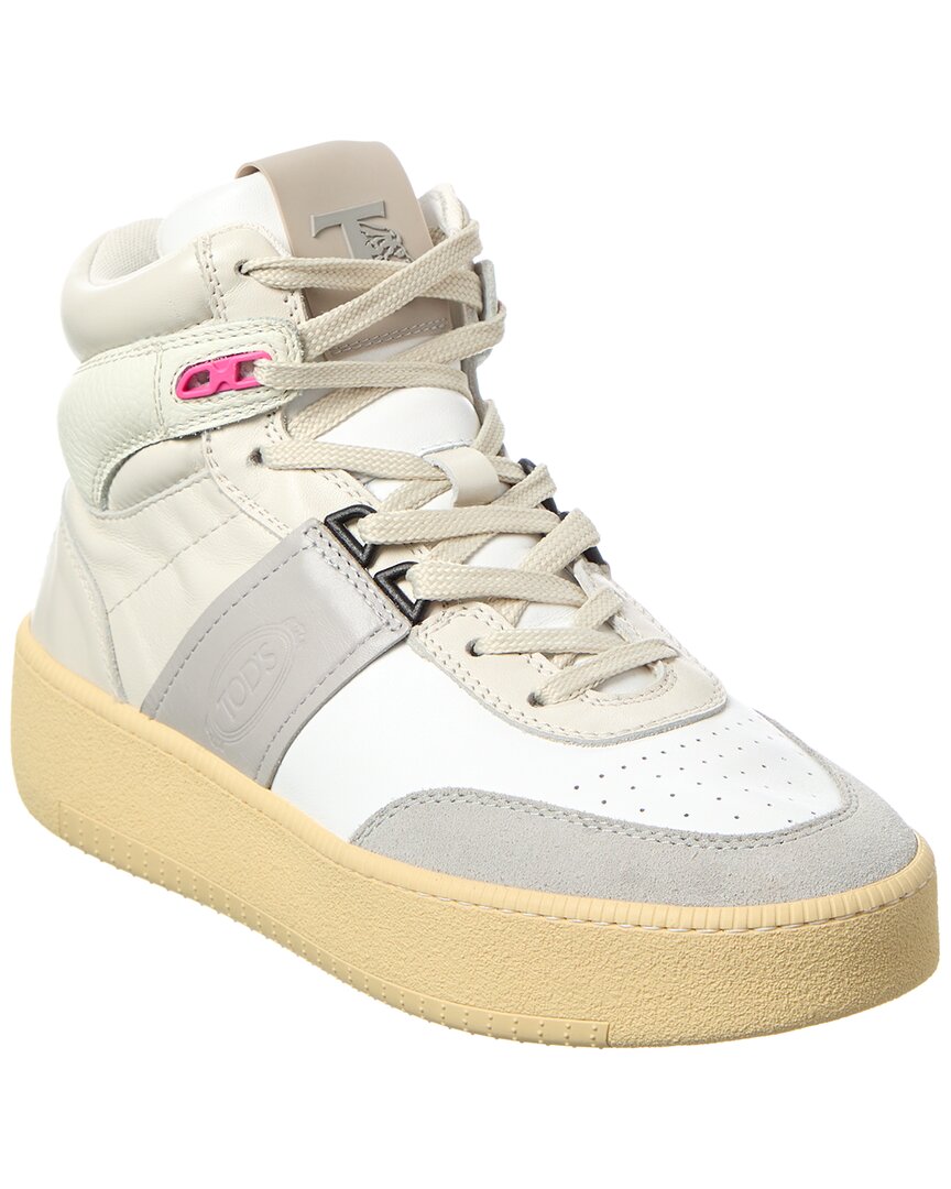 Tod's Cassetta Leather High-top Sneaker