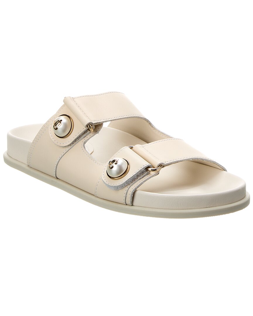 Jimmy Choo Fayence Leather Sandal In Brown