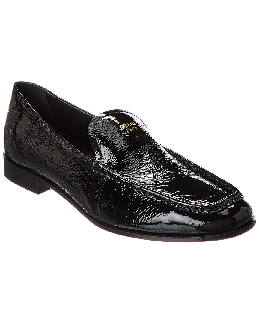 Prada Patent Loafer In Black