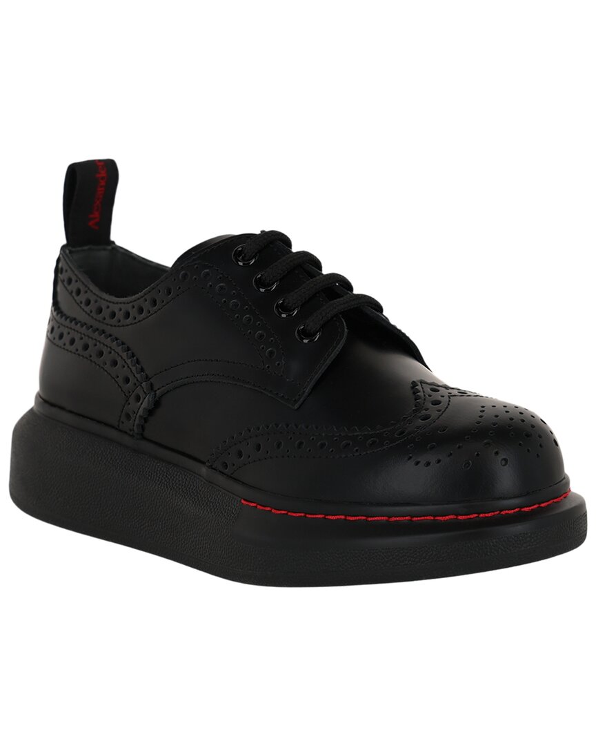 Alexander Mcqueen Leather Loafer In Black