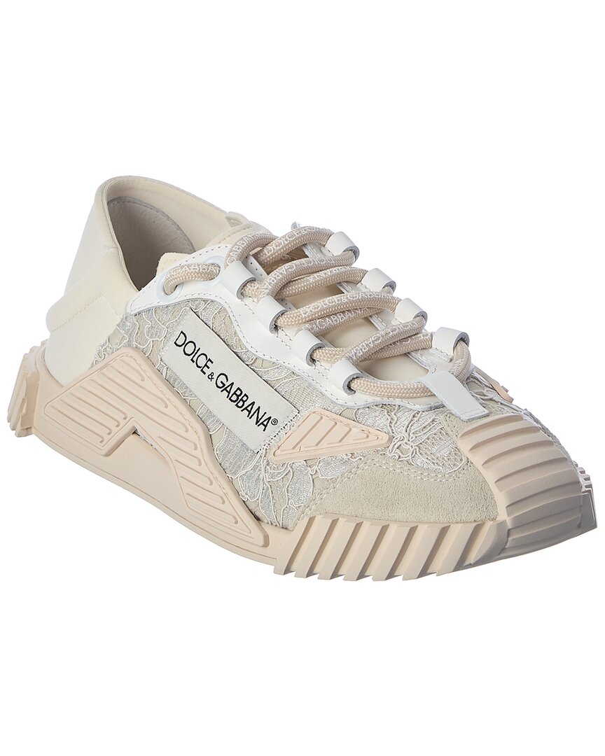 DOLCE & GABBANA NS1 LACE & LEATHER SNEAKER