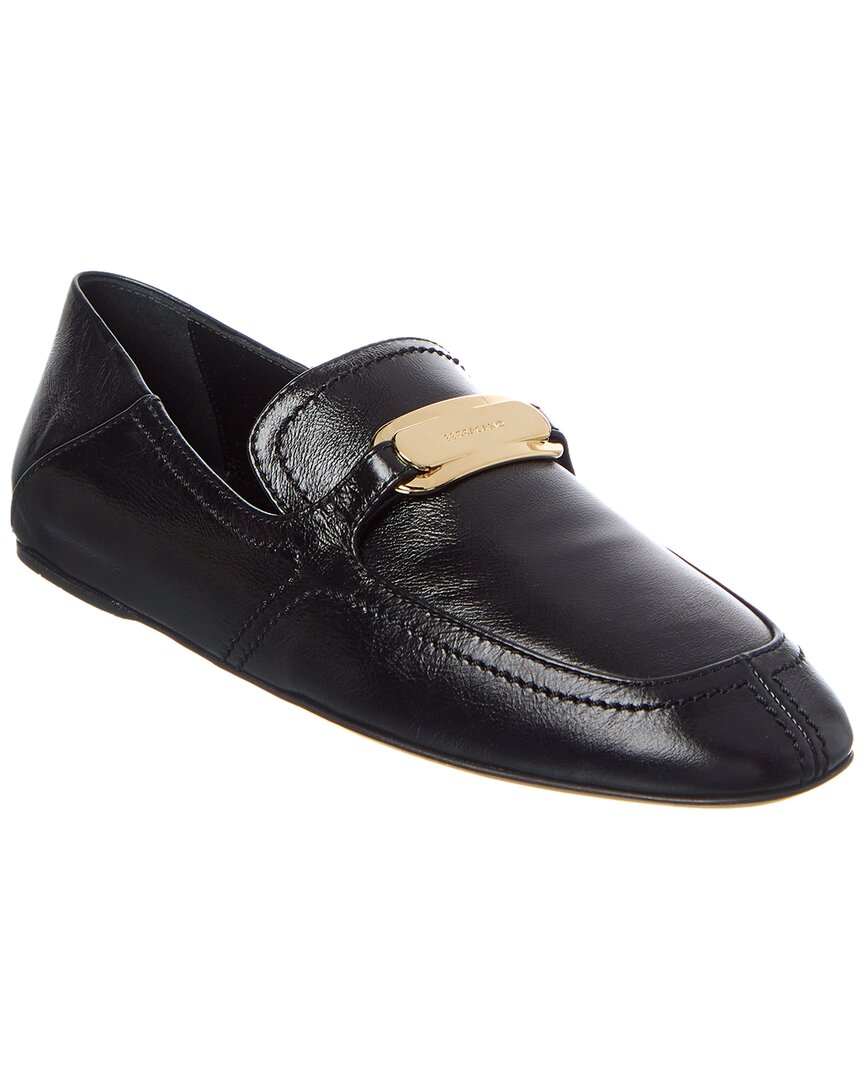 Ferragamo New Vara Buckle Leather Loafer In Black