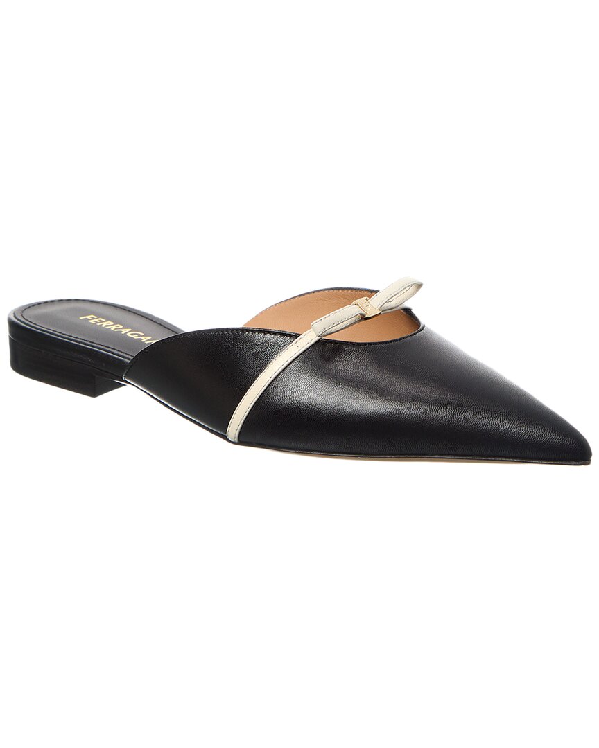 Ferragamo Bow Pointed Toe Mules