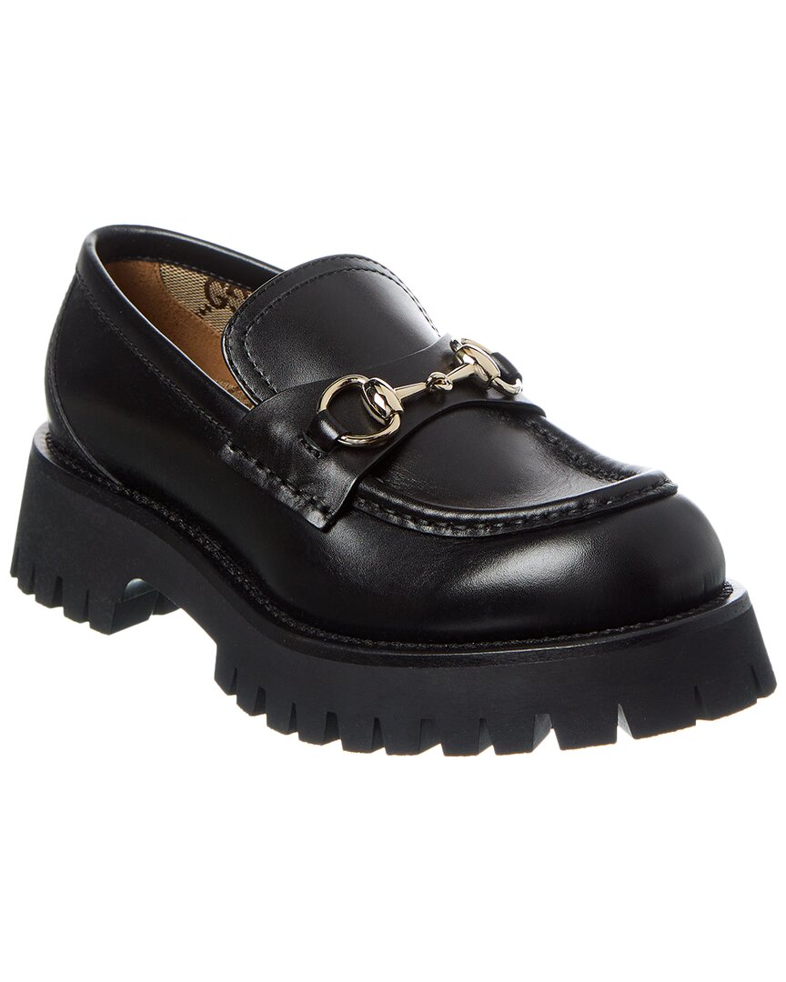 Gucci Horsebit Lug Sole Leather Loafer