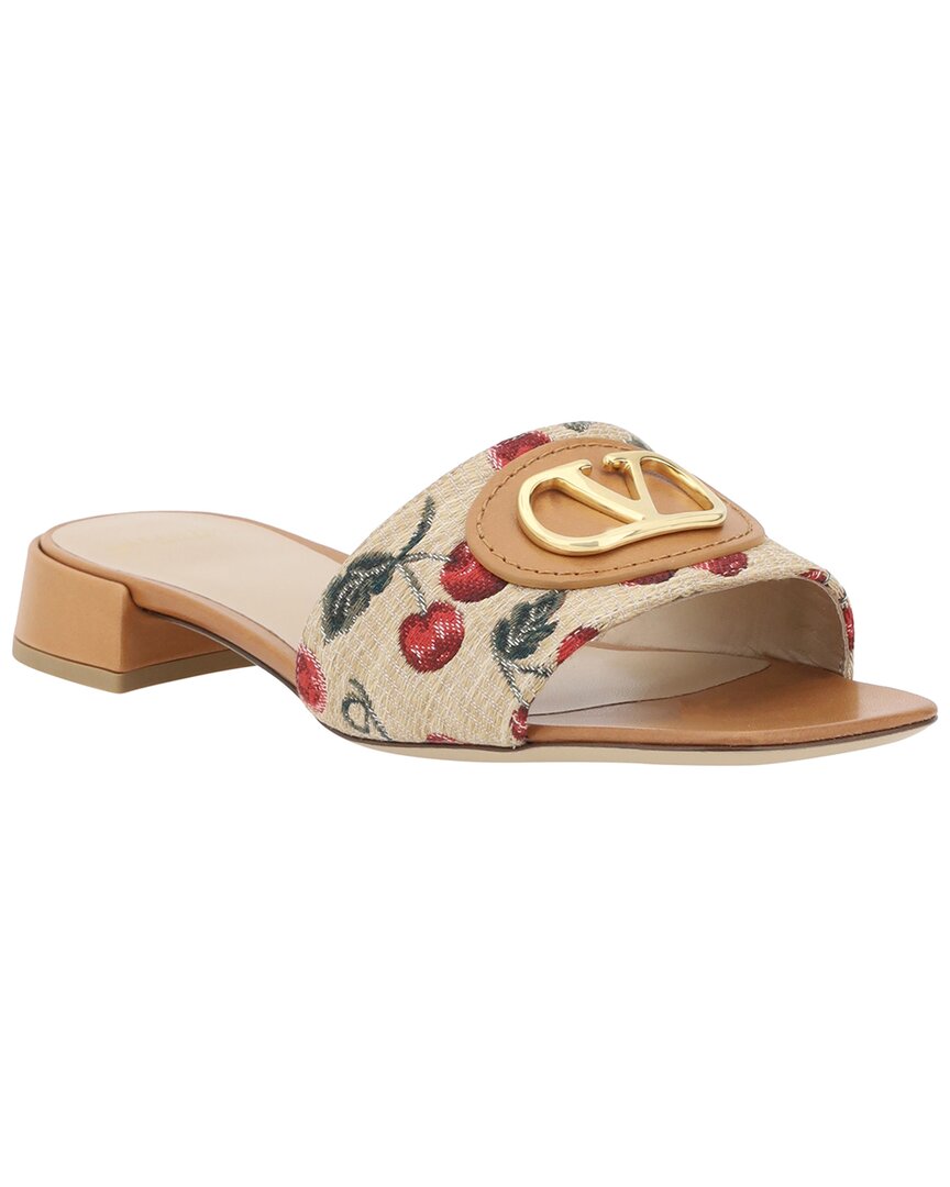 Valentino Garavani Vlogo Signature Slide Sandal In Multi