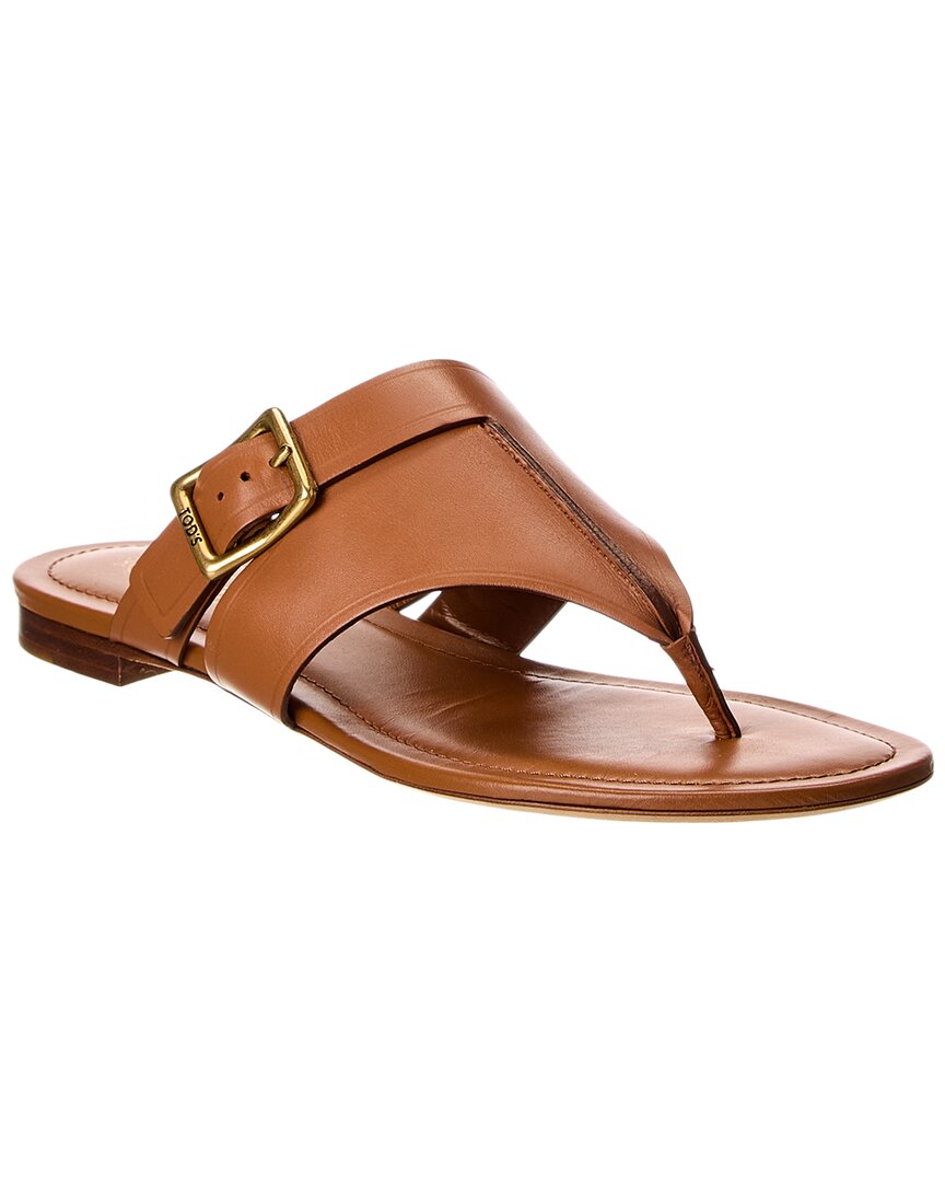 Tod's Logo Leather Sandal