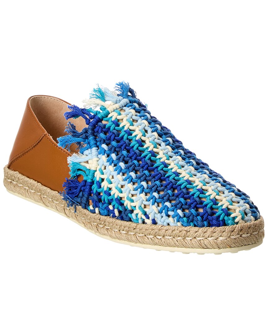 Tod's Rope & Leather Espadrille
