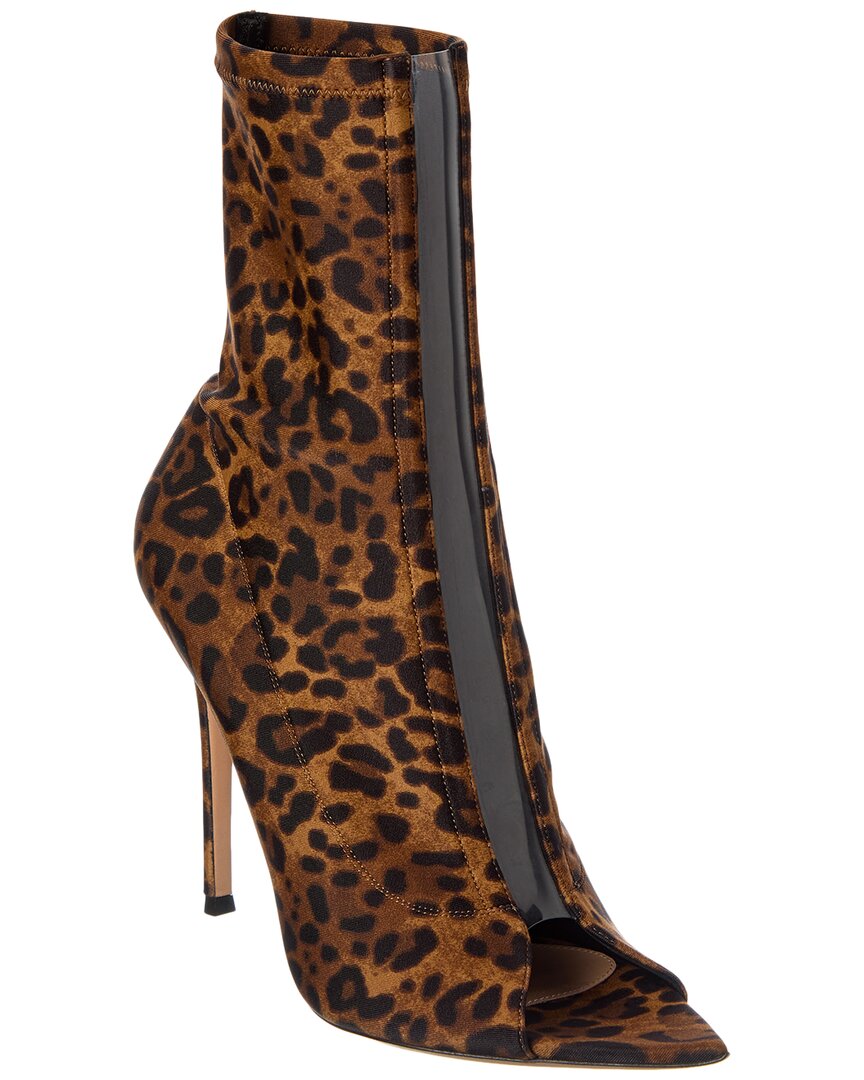 Gianvito Rossi Woman Ankle Boots Brown Size 6.5 Textile Fibers, Plastic In Brown
