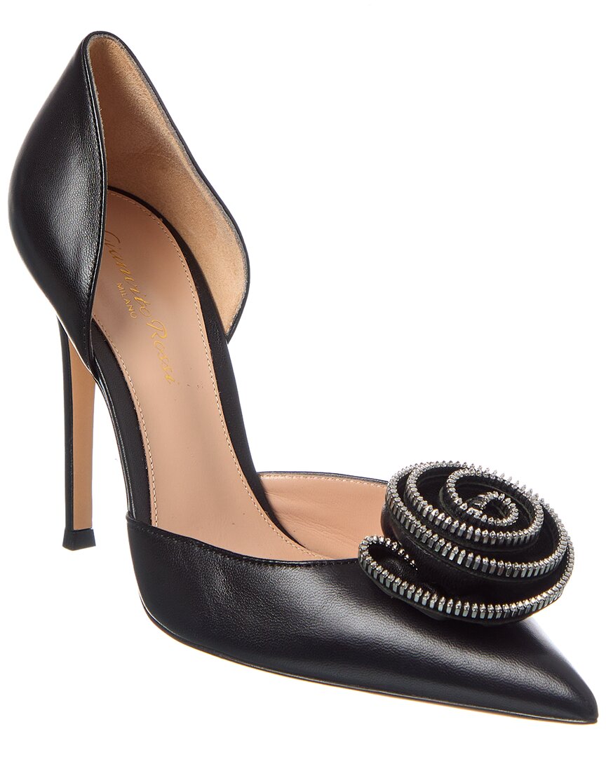 Gianvito Rossi Karina 105 Nappa Leather Pumps In Black