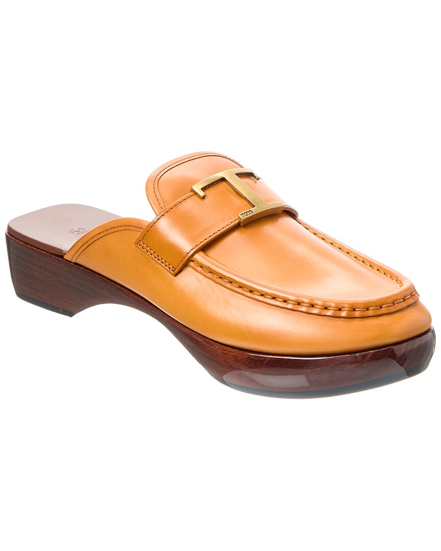 Tod's Logo Leather Mule
